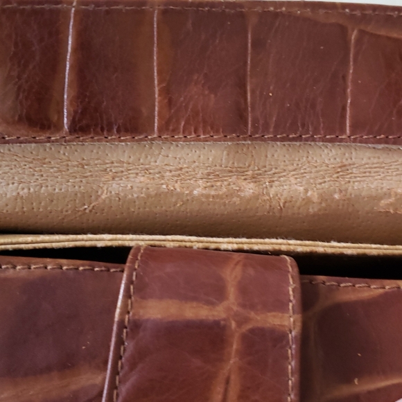 VTG Paola Lungo brown Ital leather crossbody bag - Picture 10 of 16